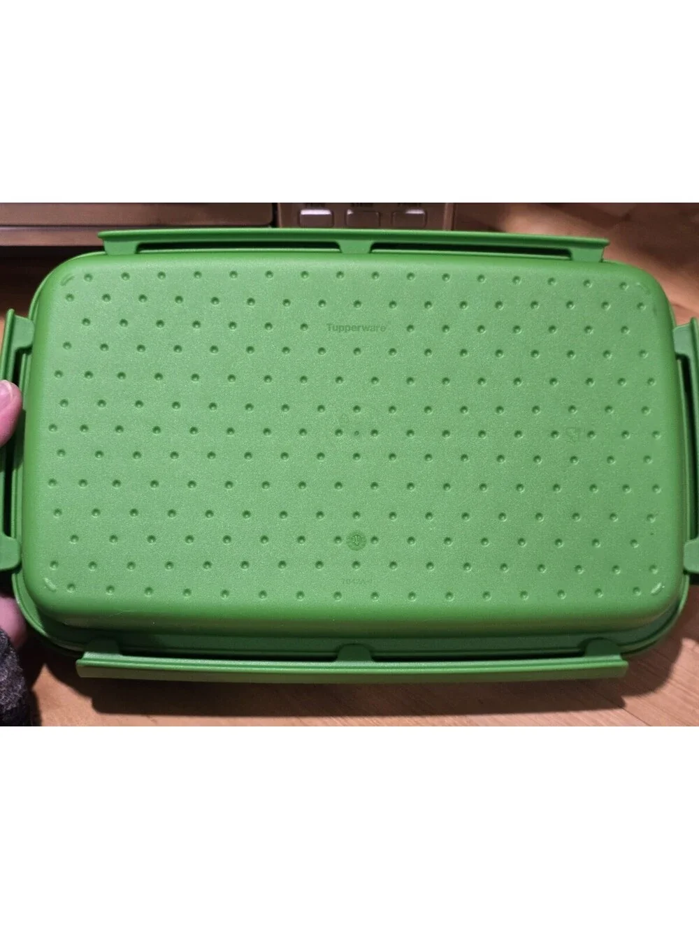 Tupperware Rectangle Smart Prep Marinate / Flip & Shake Breader #7042A-1  Green